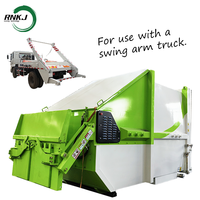 Compacteur de déchets horizontal intégré en acier automatique de haute qualité certifié CE, fourni directement par l'usine RNKJ