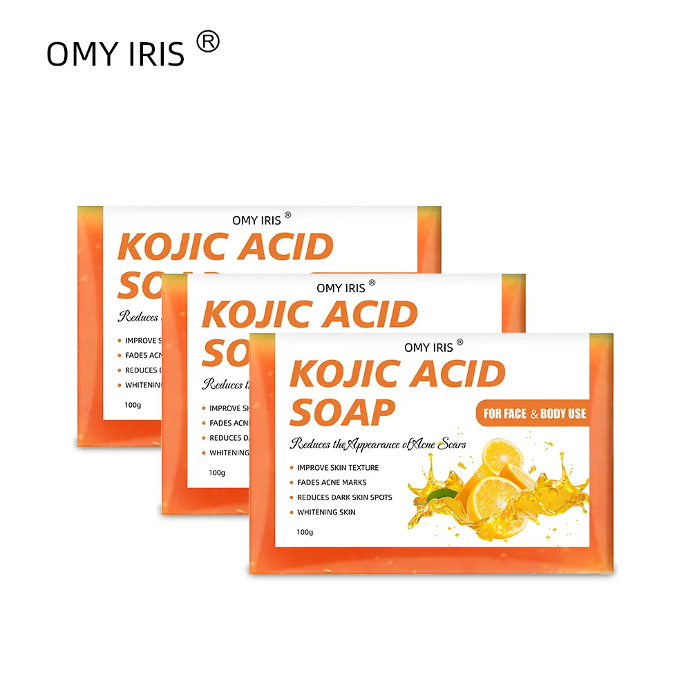 Частная торговая марка для ручной чистки Kojie San, Отбеливающее кожу, осветляющее мыло с койевой кислотой