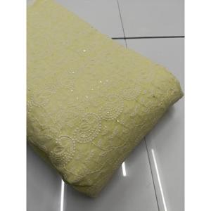Tela Georgette de Primera Calidad con Bordado Schiffli, Transpirable, Textil de Moda para Sarees y Vestidos de Ocasión, en Venta - Product Image 3