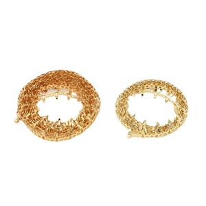 Crystal Wire Edging <b>Strip</b> For Bracelet Making Gold Silver Plated <b>Copper</b> Chain Jewelry Findings Oval Shape SX0191 - Product Image 5