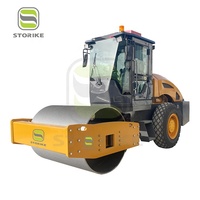 Compacteur de rouleau compresseur vibrant entièrement hydraulique à tambour unique de 8 tonnes