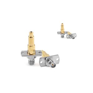 Adaptateur coaxial femelle à bride en laiton |   Personnalisable pour l'équipement de communication et le montage d'antennes - Product Image 6