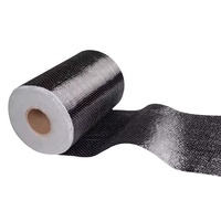 Tela de Fibra de Carbono 100% para Refuerzo de Concreto, Rollo de Tejido Plano 12K, Material de Refuerzo de Alta Resistencia para Construcción