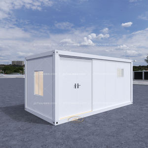 Casa de contenedores de aluminio colorida de montaje rápido completamente amueblada de una historia de playa prefabricada de lujo con pared de vidrio - Product Image 3