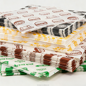 Factory Custom Printed Waterproof PE Coated Disposable Food Grade Greaseproof Meat <b>Wrapping</b> <b>Paper</b> Sheets Wholesale - Product Image 1