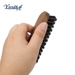 Yinste Solid Wood <b>Shoe</b> Brush Black Bristles For Cleaning And Polishing <b>Shoes</b> - Product Image 3