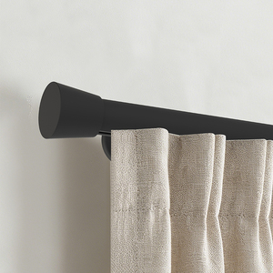 Tringle à rideaux minimaliste KYOK en or avec embouts cylindriques, design antirouille, pour salon - Product Image 2