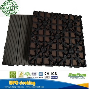 Chất lượng cao lồng vào nhau Gỗ nhựa composite <span class=keywords><strong>DIY</strong></span> decking gạch WPC sàn - Product Image 5