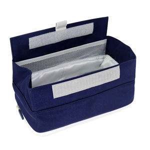 Estuche para lápices de lona con tapa abatible para estudiantes, bolsa de almacenamiento de papelería de doble capa de gran capacidad, creativa, de alto nivel estético - Product Image 2