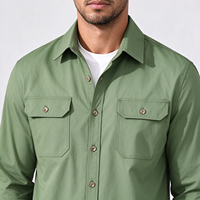 Chemise-veste légère pour homme, manches longues, style utilitaire, avec poches poitrine, séchage rapide, infroissable, décontractée