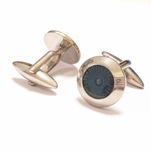 男性ファッションアクセサリー工場卸売眼球銅カフスボタン - Product Image 5