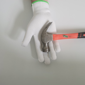 Guantes de trabajo, protectores, resistentes al desgaste, antideslizantes, hechos de algodón puro, hilo de algodón blanco grueso, nailon, aptos para hombre - Product Image 4