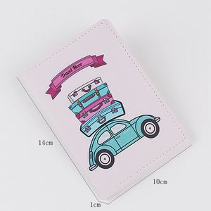 Étui de voyage en cuir PU avec logo personnalisé, protection RFID, style personnalisé, porte-passeport avec emplacement pour cartes de visite - Product Image 4