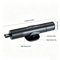 Mini marteau de sécurité 2 en 1 pour voiture, brise-vitre en acier tungstène, coupe-ceinture de sécurité caché, outil d'évacuation d'urgence portable pour véhicule