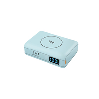 Batterie externe portable 3-en-1 étanche 10000 mAh avec charge magnétique sans fil 15W, PD45W, double USB-A/USB-C, LED, prix usine