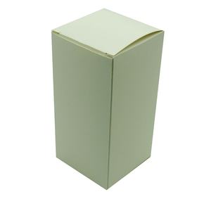 Emballage plat pour bouteille, pot, petite boîte en carton kraft noir, blanc, pliable - Product Image 2