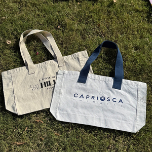 Sac fourre-tout en toile de coton personnalisé avec logo pour femme, grande capacité, pour <span class=keywords><strong>week</strong></span>-<span class=keywords><strong>end</strong></span>, fête, plage - Product Image 5