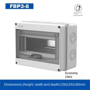 Boîte de distribution étanche Yuhe YH-DA 8 voies IP65 16A 220V avec disjoncteur extérieur 4 prises - Product Image 6