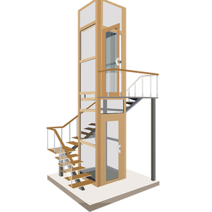 कस्टम 2-5 मंजिला छोटे शफ्टलेस आवासीय लिफ्ट हाइड्रोलिक एसेंसर हाउस विला लिफ्ट यात्री होम लिफ्ट - Product Image 1