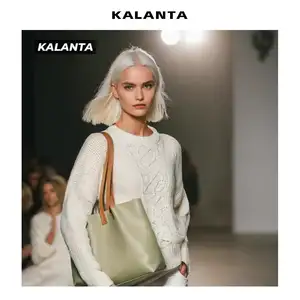 KALANTA Sac à main shopping de luxe unisexe pour femmes sac latéral viral sac à bandoulière en cuir neuf