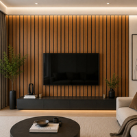 Panel de Pared de PVC Impermeable con Diseño de Madera, Revestimiento Decorativo para Paredes Interiores de Hogares, Hoteles y Oficinas