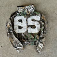 Sudadera con Capucha de Camuflaje de Pato Personalizada de Alta Calidad 2025, Sudadera Táctica con Camuflaje de Hojas, Bordado de Parches, Chaqueta con Cremallera, Sudadera de Camuflaje para Caza para Hombre