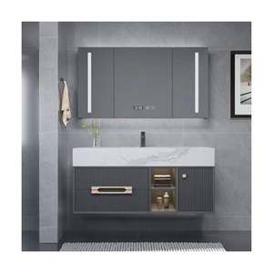 YALIG Luxury Custom Water Resistant MDF Modern Wash Basin Bath Set Organizer Floating <b>Vanity</b> Cabinet <b>Makeup</b> Bathroom <b>Vanities</b> - Product Image 5