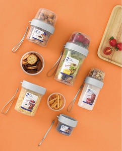 150ml Portable Snack Cup Pp Yogurt With Lid Cereal To Go Plastic Cooling Salad Storage Containers And To-Go Container Breakfast