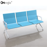 Mingrueng — chaise d'hôtellerie et d'hôpital, 3 à 5 places, en mousse Pu, matériel en aluminium, pour espace Public