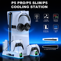 Station de charge verticale multifonctionnelle avec ventilateur de refroidissement pour console PS5 Pro/Slim, accessoires de jeu