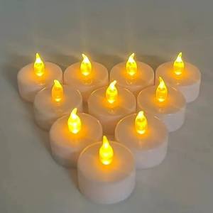 <span class=keywords><strong>Bougie</strong></span> <span class=keywords><strong>LED</strong></span> sans flamme électrique, <span class=keywords><strong>bougie</strong></span> chauffe-plat, décoration de table pour Halloween, funérailles, Noël, mariage, pilier, écologique, à piles - Product Image 5