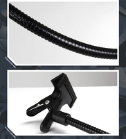 Accessoires de studio photo : pinces magiques avec bras flexible, pince en C et support de fond pour pied d'éclairage