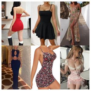 <span class=keywords><strong>K</strong></span> Nouvelles Robes pour Femmes Vente en Gros Pacas Marque Femmes Robe T-shirt Vêtements Bale - Product Image 6