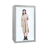 Écran holographique 3D interactif de 86 pouces, écran tactile PCAP transparent, boîte d'affichage LCD transparente, vitrine numérique
