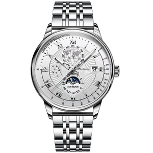 Montre mécanique chronographe de luxe cadran squelette automatique pour hommes montre de sport bracelet en acier inoxydable montre de course - Product Image 6