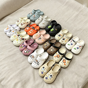 Mixed Styles & Sizes Unisex Low-Heel Cotton Slippers <b>Soft</b> Fashion Trend Decorated Sandals Breathable Spring/Summer Footwear - Product Image 2