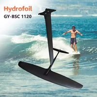 Vente chaude 2026 BSC1120 Hydrofoil en carbone 2007 cm² Grande aile avant en fibre de carbone pour Wing Foil, Kite Surf et Hydrofoil, avec pompe