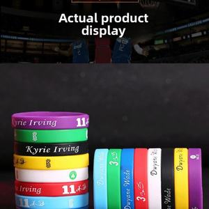 Customizable Elastic Silicone <b>Wristband</b> Fashionable Personalized Luxury Waterproof Eco-Friendly Orange XIn Brand 1.5*35cm 12mm - Product Image 4