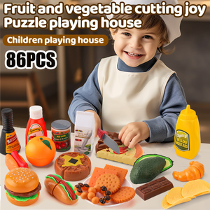 Fingere di giocare in età prescolare bambini in miniatura taglio cibo Set <span class=keywords><strong>cucina</strong></span> <span class=keywords><strong>e</strong></span> cibo giocattoli per ragazze - Product Image 2