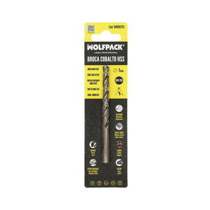 Punta cilindrica Wolfpack Cobalt HSS da 7,00 mm. Confezione blister da 1 pezzo. - Product Image 6