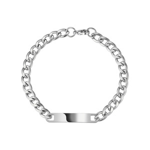 Personalized <b>bracelet</b>, stainless steel ins <b>couple</b> <b>bracelet</b>, men's and women's trendy personalized retro punk hip-hop titanium - Product Image 1