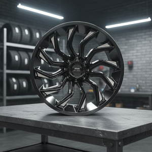 Nouvelles jantes en alliage d'aluminium 4x4 tout-terrain, design multi-rayons noir, 22*12J 6x139.7, haute performance pour - Product Image 4