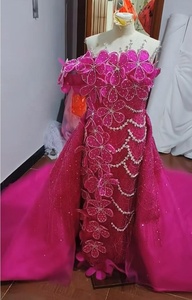 Vestido <span class=keywords><strong>de</strong></span> Noche <span class=keywords><strong>de</strong></span> Lujo con Cuentas Florales 3D y Cola <span class=keywords><strong>de</strong></span> Sirena, con Sobre Falda Desmontable, para Fiesta <span class=keywords><strong>de</strong></span> Boda, Primavera 2026 - Product Image 5