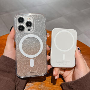 Brillant Paillettes Magnétique PC CD Bande Armure Forte Caméra Ouverte Téléphone Cas Pour <span class=keywords><strong>IPhone</strong></span> 14 Pro Max 13 Pro 12 <span class=keywords><strong>11</strong></span> PC <span class=keywords><strong>Anti</strong></span> Choc Poussière - Product Image 5