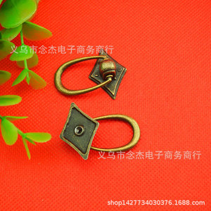 Antique Bronze Drawer <b>Pull</b> <b>Handle</b> 30mm Ring Shape Single Hole Traditional Design Durable Cabinet <b>Door</b> <b>Handle</b> - Product Image 2
