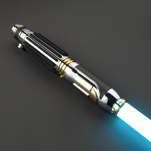 Sabre laser Nexussaber Mace <span class=keywords><strong>Windu</strong></span> avec poignée métallique, rechargeable, LED Flash Neopixel, lame PC, FOC Lock, robuste pour duels, contrôle par application - Product Image 5
