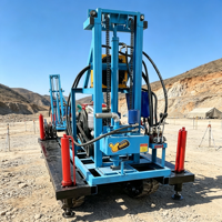 Foreuse hydraulique pour puits d'eau, machine de forage sur chenilles pour l'approvisionnement en eau rural, construction de travaux d'aménagement aquatique