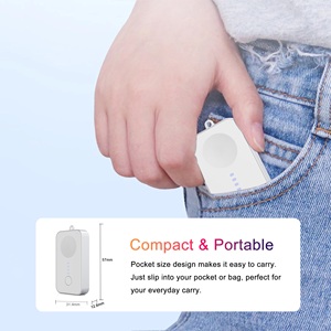 Xách tay 1200mAh từ ngân hàng điện không dây 5W khẩn cấp sao lưu sạc cho <span class=keywords><strong>Apple</strong></span> xem Tính năng Pin Li-Polymer - Product Image 5