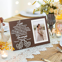 Cadre de mariage Décoration murale et de table Cadre photo de couple amoureux Cadeaux de mariage exquis Collection de souvenirs Cadre photo