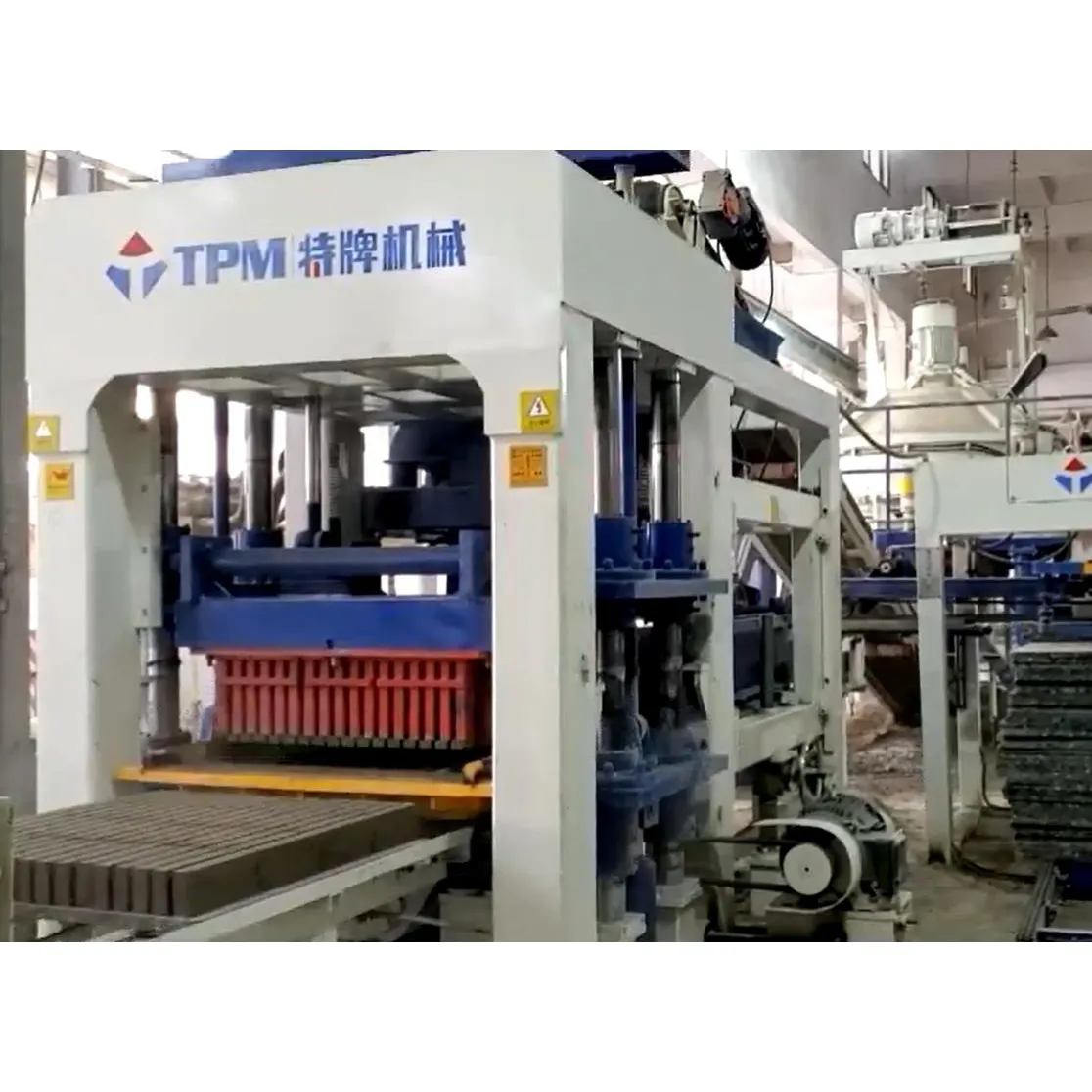 Fabrik TPM10000 Beton verriegelung CHB Blockform maschine Zement automatische Ziegel herstellungs maschine